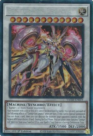 Centur-Ion Legatia (Collector's Rare) (VASM-EN019) - Valiant Smashers 1st Edition
