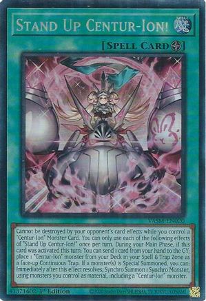 Stand Up Centur-Ion! (Collector's Rare) (VASM-EN020) - Valiant Smashers 1st Edition