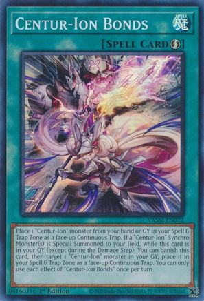 Centur-Ion Bonds (Super Rare) (VASM-EN022) - Valiant Smashers 1st Edition