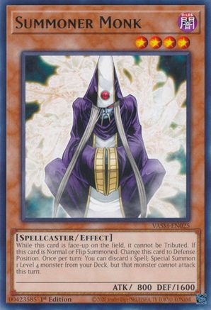 Summoner Monk (Rare) (VASM-EN025) - Valiant Smashers 1st Edition