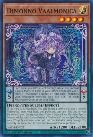 Dimonno Vaalmonica (Super Rare) (VASM-EN032) - Valiant Smashers 1st Edition