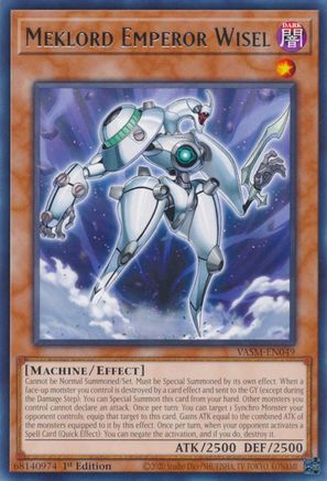 Meklord Emperor Wisel (Rare) (VASM-EN049) - Valiant Smashers 1st Edition