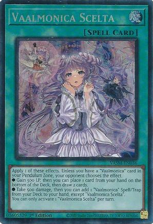 Vaalmonica Scelta (Collector's Rare) (VASM-EN036) - Valiant Smashers 1st Edition