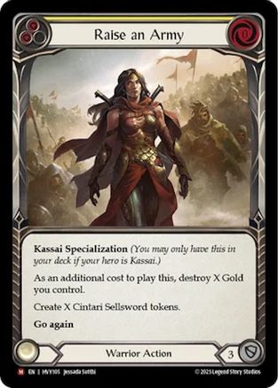 Raise an Army (HVY105) - Heavy Hitters Rainbow Foil