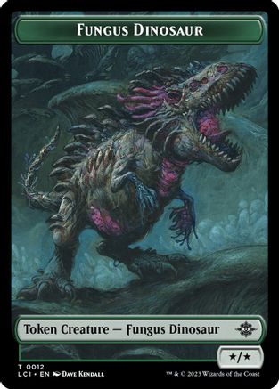 Fungus Dinosaur // Dinosaur (0001) Double-Sided Token (LCI-12 // 1) [The Lost Caverns of Ixalan] Foil