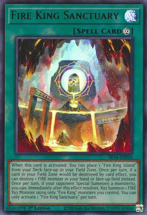 Fire King Sanctuary (Ultra Rare) (SR14-EN024) - Structure Deck: Fire Kings 1st Edition