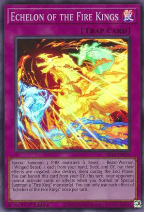 Echelon of the Fire Kings (Super Rare) (SR14-EN033) - Structure Deck: Fire Kings Unlimited