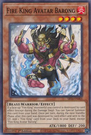 Fire King Avatar Barong (Common) (SR14-EN005) - Structure Deck: Fire Kings Unlimited
