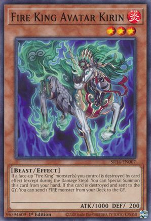 Fire King Avatar Kirin (Common) (SR14-EN007) - Structure Deck: Fire Kings 1st Edition