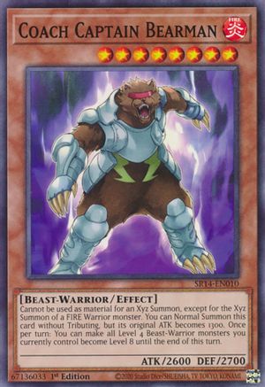 Coach Captain Bearman (Common) (SR14-EN010) - Structure Deck: Fire Kings Unlimited