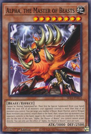 Alpha, the Master of Beasts (Common) (SR14-EN022) - Structure Deck: Fire Kings Unlimited