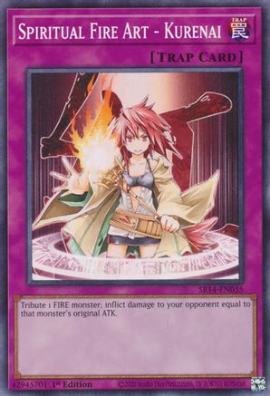 Spiritual Fire Art - Kurenai (Common) (SR14-EN035) - Structure Deck: Fire Kings Unlimited