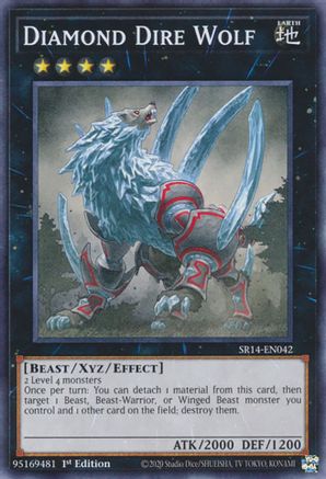 Diamond Dire Wolf (Common) (SR14-EN042) - Structure Deck: Fire Kings Unlimited