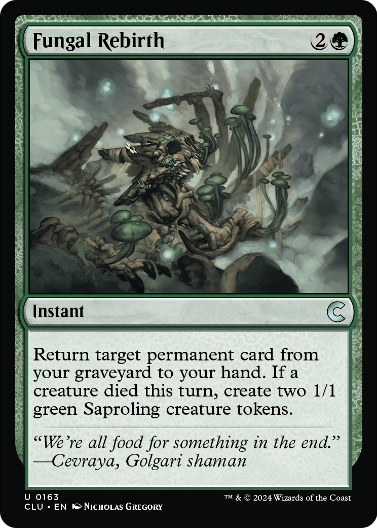 Fungal Rebirth (CLU-163) [Ravnica: Clue Edition]