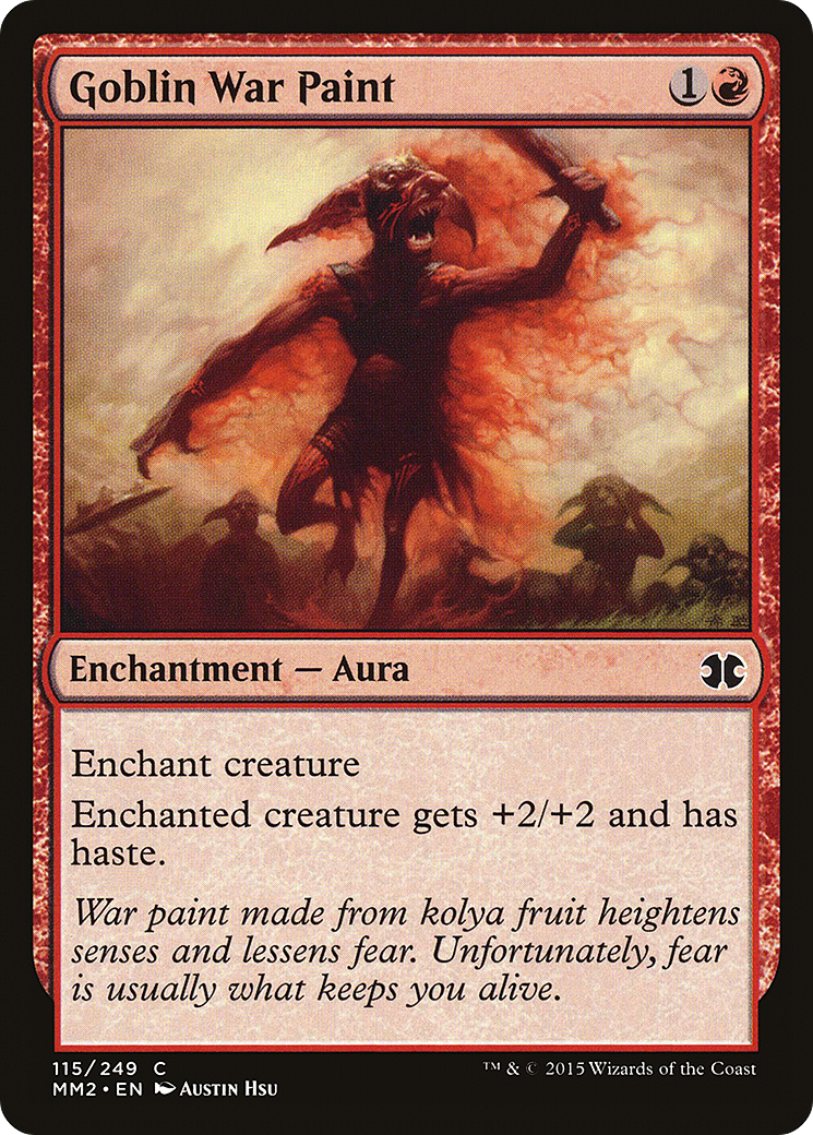 Goblin War Paint (MM2-115) [Modern Masters 2015] Foil