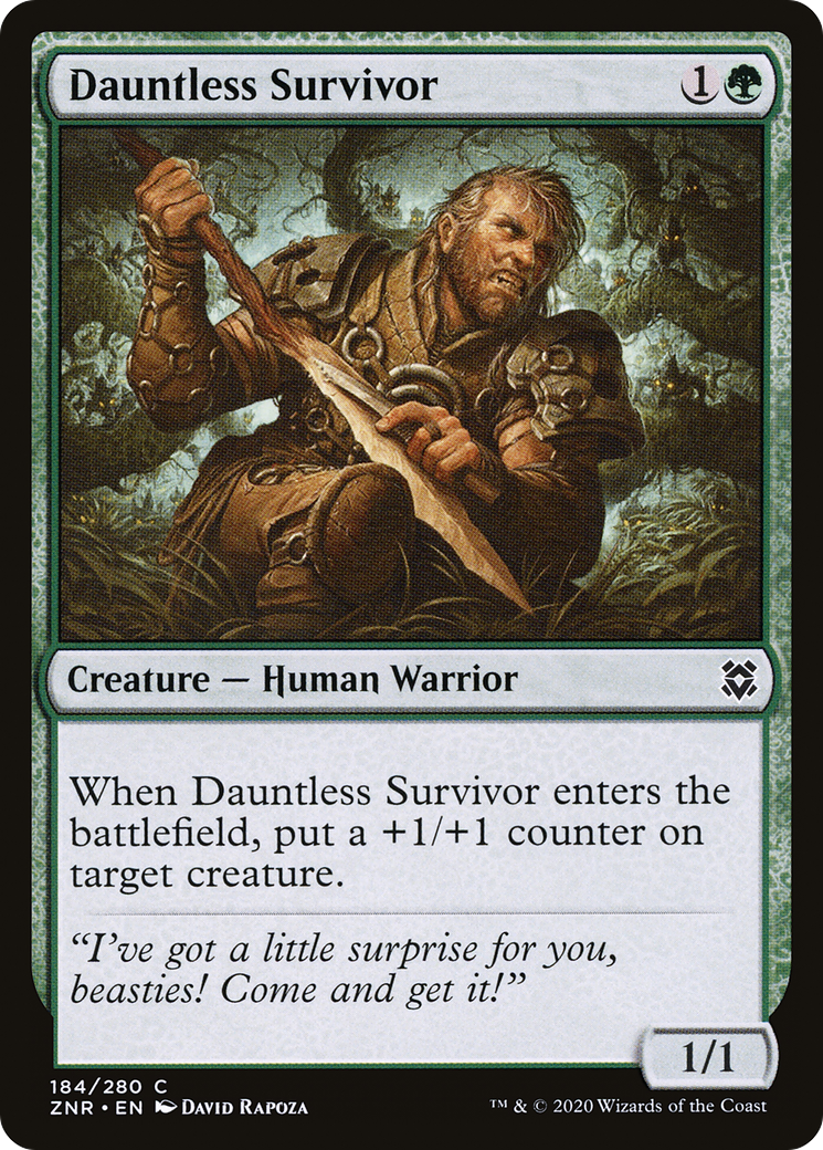 Dauntless Survivor (ZNR-184) [Zendikar Rising] Foil