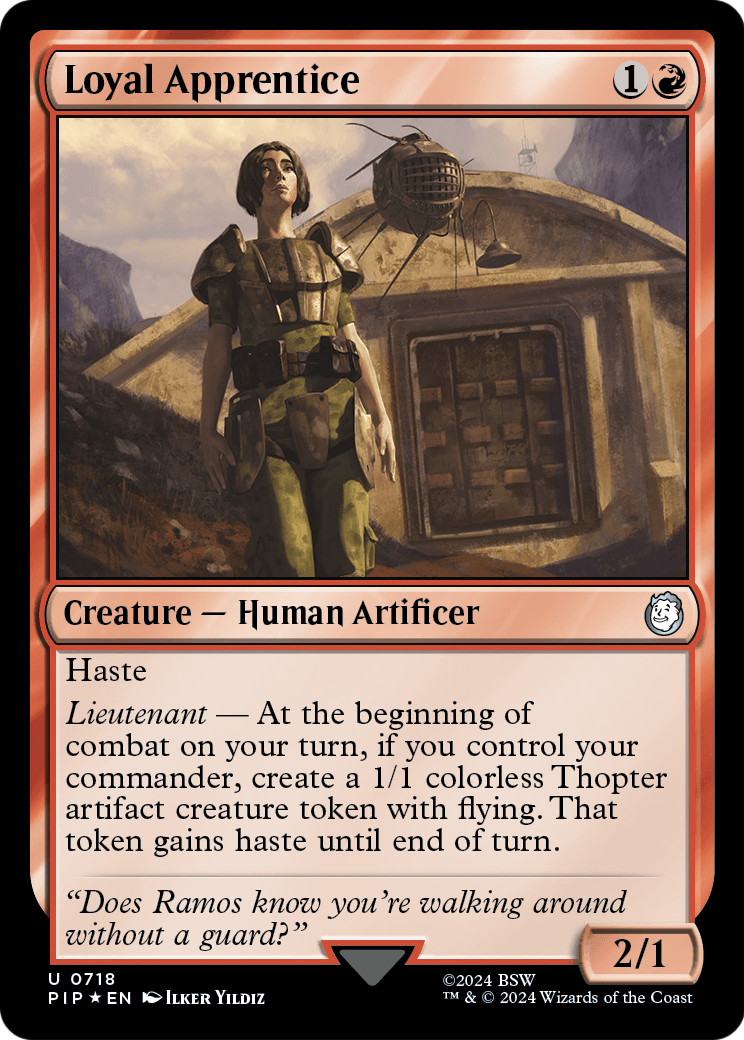 Loyal Apprentice (Surge Foil) (PIP-718) [Fallout] Foil