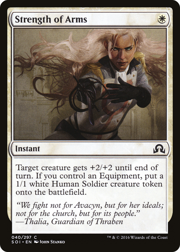 Strength of Arms (SOI-040) [Shadows over Innistrad] Foil