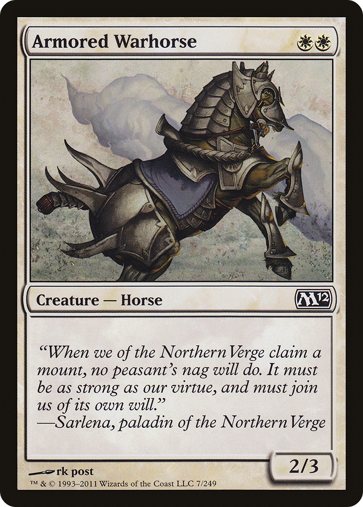Armored Warhorse (M12-007) [Magic 2012]