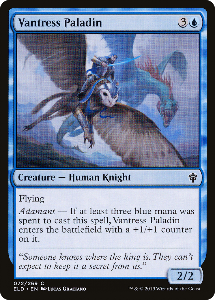 Vantress Paladin (ELD-072) [Throne of Eldraine]