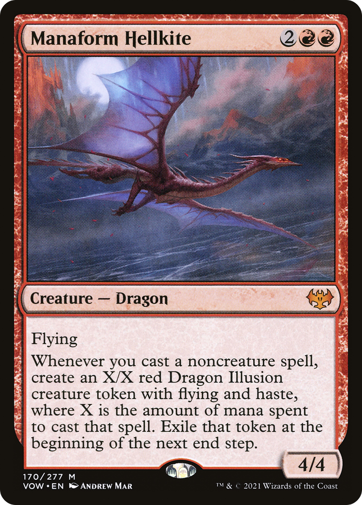 Manaform Hellkite (VOW-170) [Innistrad: Crimson Vow] Foil
