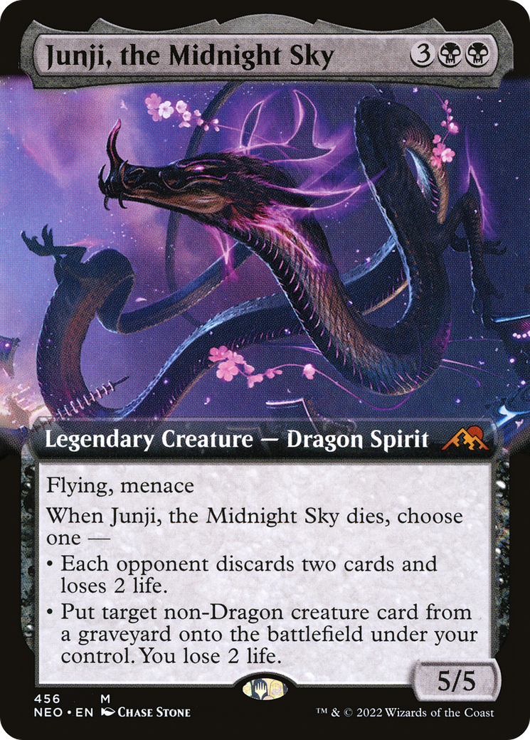 Junji, the Midnight Sky (Extended Art) (NEO-456) [Kamigawa: Neon Dynasty]