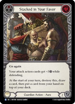 Stacked in Your Favor (Red) (HVY068) - Heavy Hitters