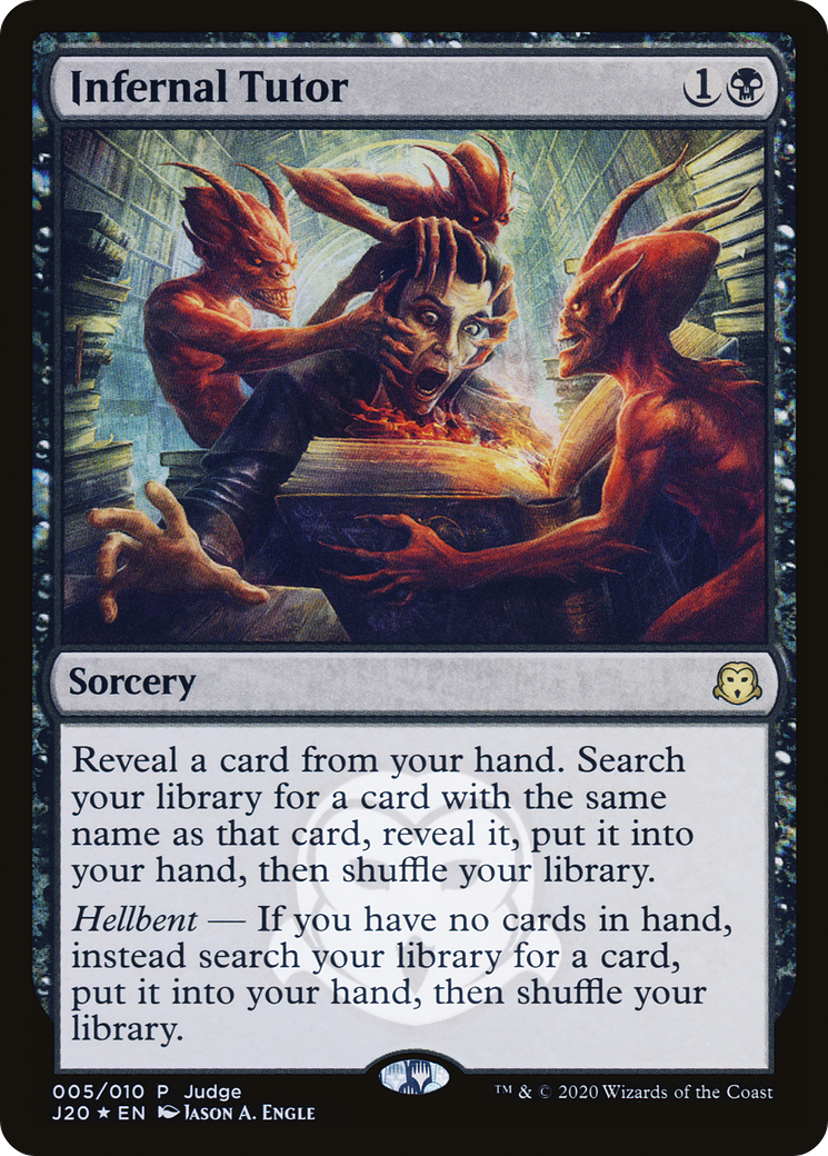 Infernal Tutor (JDG-005) [Judge Gift Cards 2020] Foil