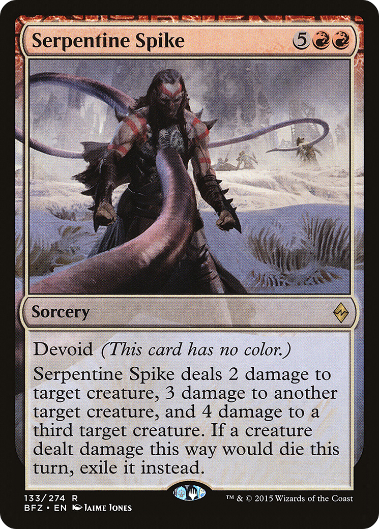 Serpentine Spike (BFZ-133) [Battle for Zendikar] Foil