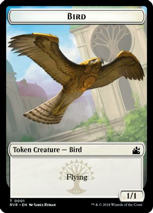 Bird // Bird Illusion Double-Sided Token (RVR-1 // 5) [Ravnica Remastered] Foil