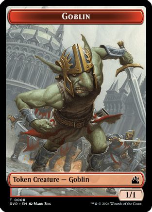 Goblin (0008) // Zombie Double-Sided Token (RVR-8 // 6) [Ravnica Remastered] Foil