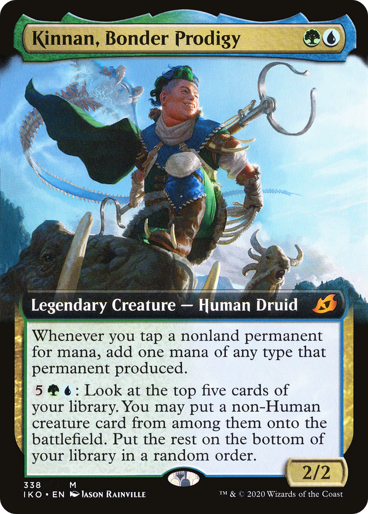 Kinnan, Bonder Prodigy (Extended Art) (IKO-338) [Ikoria: Lair of Behemoths] Foil