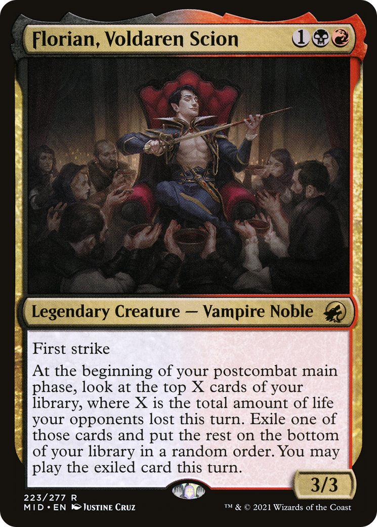 Florian, Voldaren Scion (MID-223) [Innistrad: Midnight Hunt] Foil