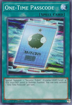 One-Time Passcode (Common) (STAS-EN016) - 2-Player Starter Set 1st Edition