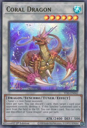 Coral Dragon (Ultra Rare) (STAS-EN042) - 2-Player Starter Set 1st Edition
