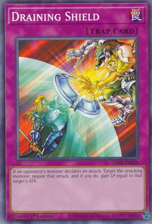 Draining Shield (Common) (STAX-EN010) - 2-Player Starter Set 1st Edition