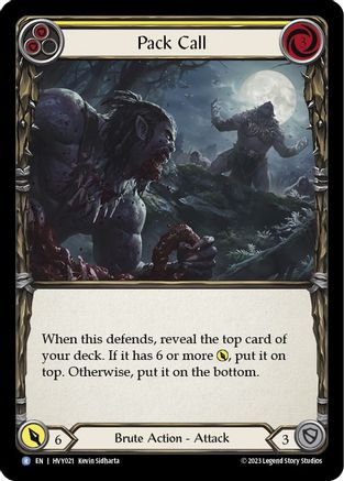Pack Call (Yellow) (HVY021) - Heavy Hitters