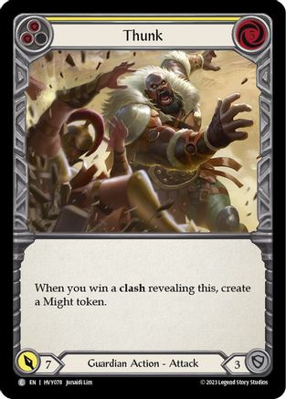 Thunk (Yellow) (HVY078) - Heavy Hitters Rainbow Foil