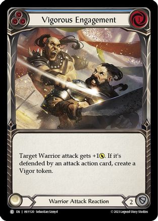 Vigorous Engagement (Blue) (HVY120) - Heavy Hitters Rainbow Foil