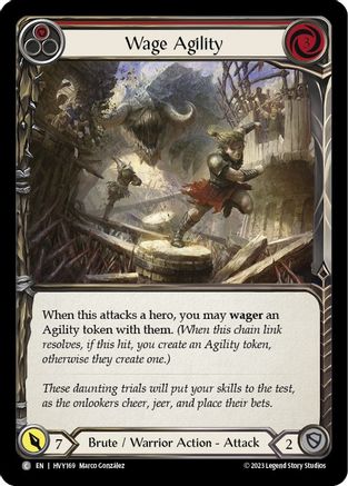 Wage Agility (Red) (HVY169) - Heavy Hitters Rainbow Foil