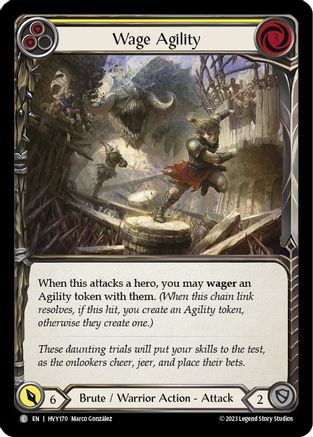Wage Agility (Yellow) (HVY170) - Heavy Hitters Rainbow Foil