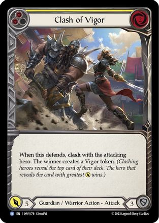 Clash of Vigor (Yellow) (HVY178) - Heavy Hitters