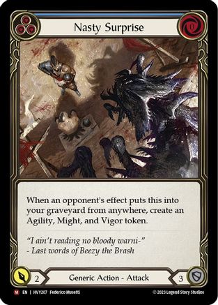 Nasty Surprise (HVY207) - Heavy Hitters Rainbow Foil