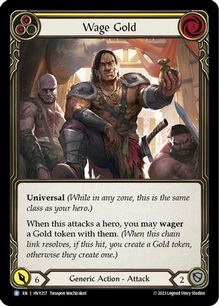 Wage Gold (Yellow) (HVY217) - Heavy Hitters Rainbow Foil