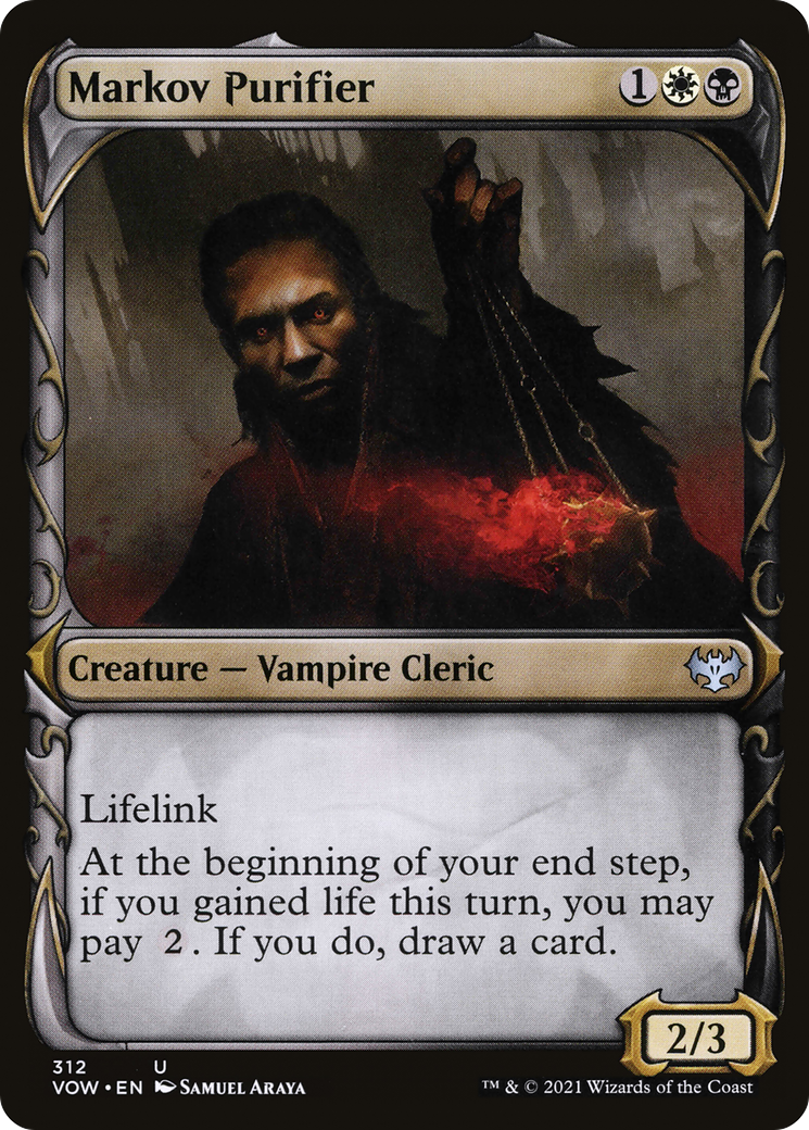 Markov Purifier (Showcase) (VOW-312) [Innistrad: Crimson Vow] Foil
