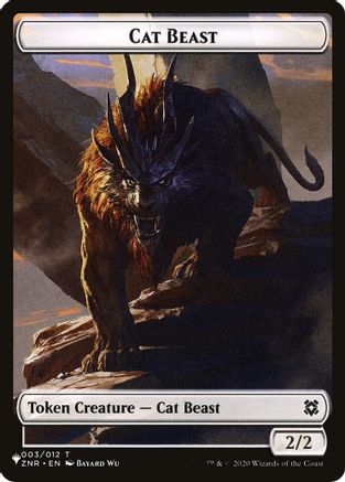 Cat Beast // Shapeshifter (002) Double-Sided Token (LIST-3 // 2) [The List Reprints]