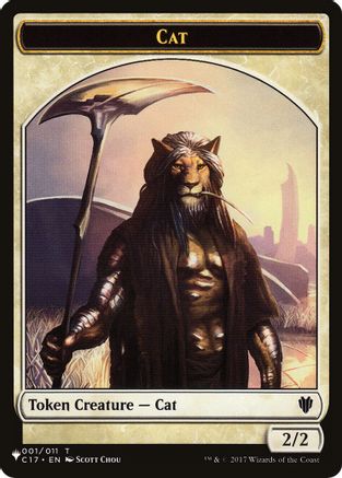 Cat (001) // Citizen Double-Sided Token (LIST-1 // 12) [The List Reprints]