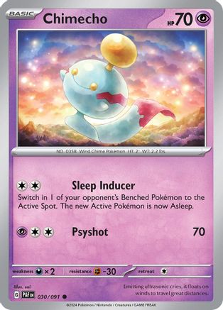 Chimecho (030/091) [SV Paldean Fates] - Common