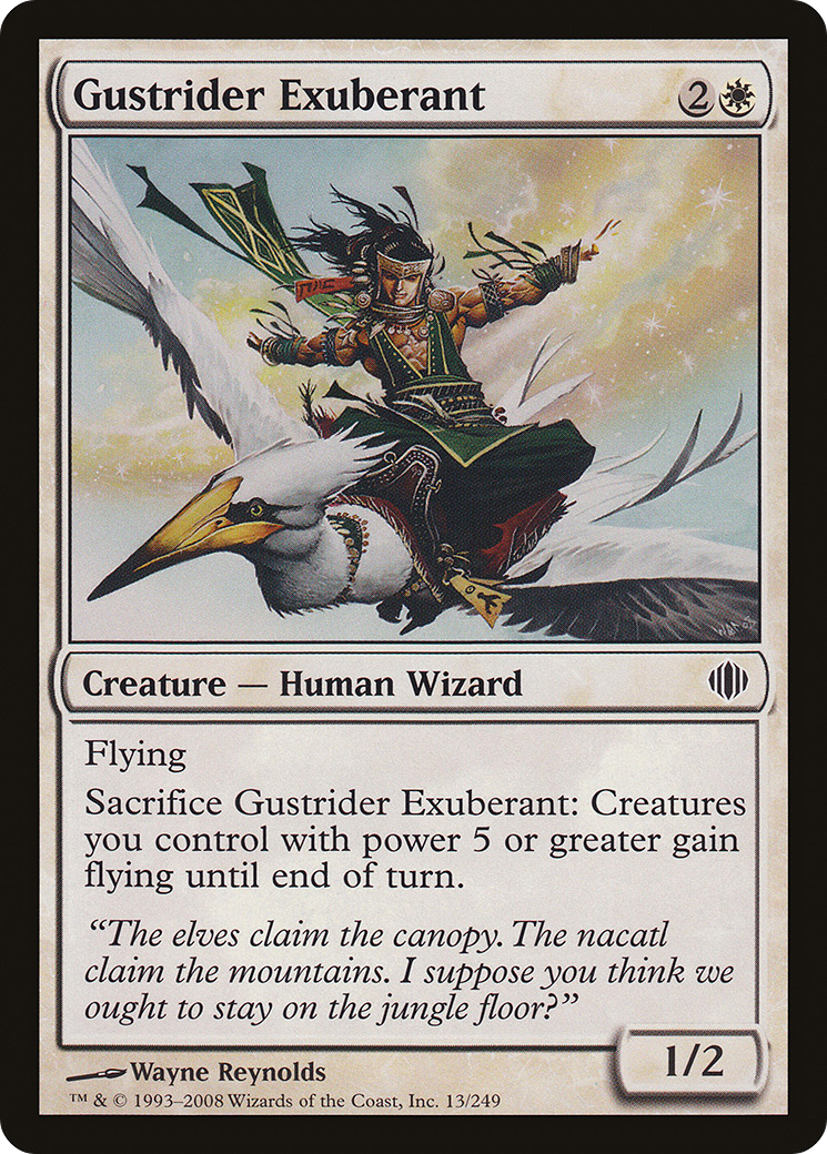 Gustrider Exuberant (ALA-013) [Shards of Alara] Foil