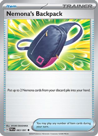 Nemona's Backpack (083/091) [SV Paldean Fates] - Uncommon